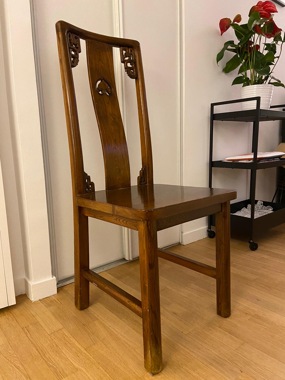2 chaises en bois exotique – Image 2
