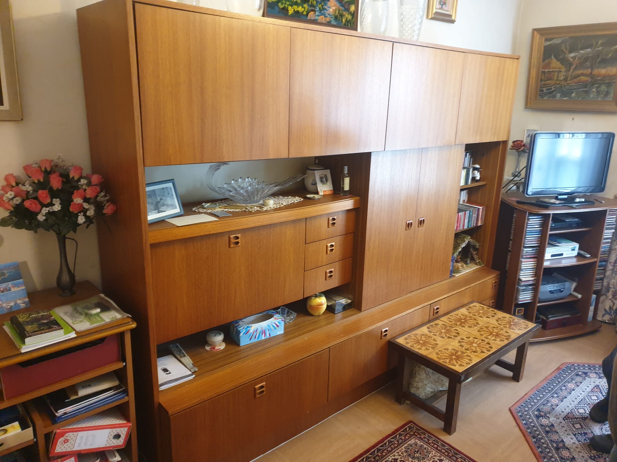 Meuble de séjour style "teck années 60" – Image 3