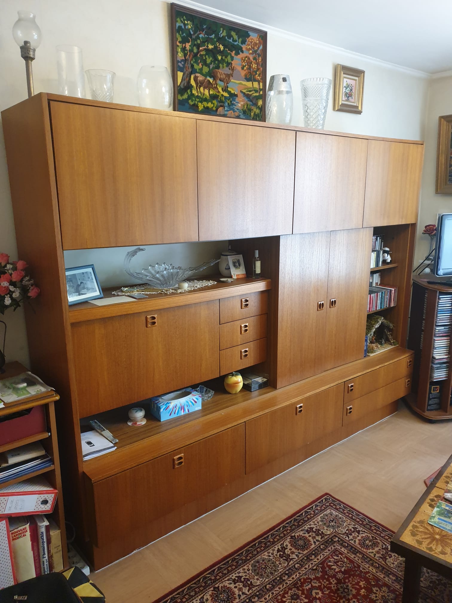Meuble de séjour style "teck années 60" – Image 2