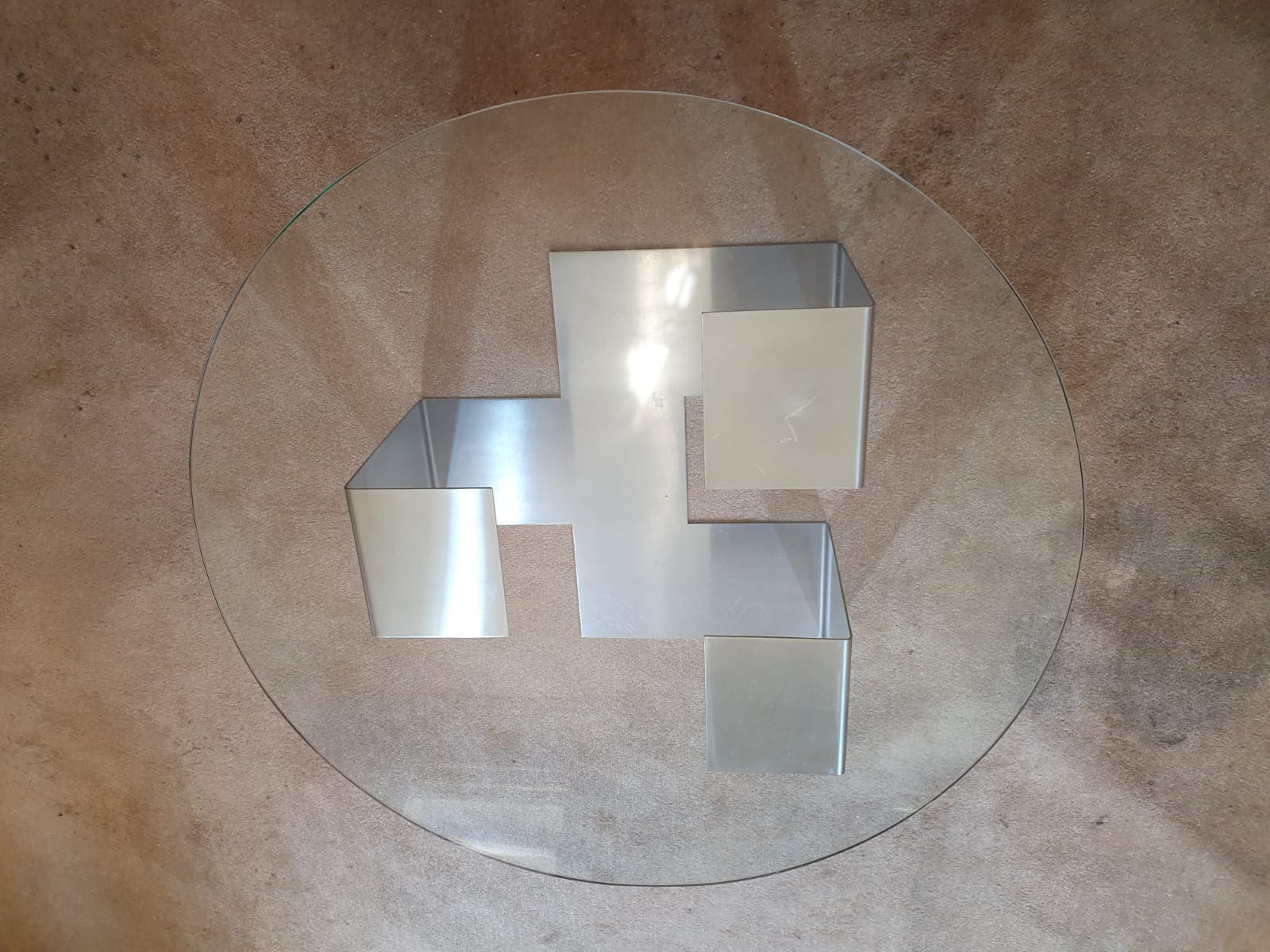 Table basse verre et métal – Image 3