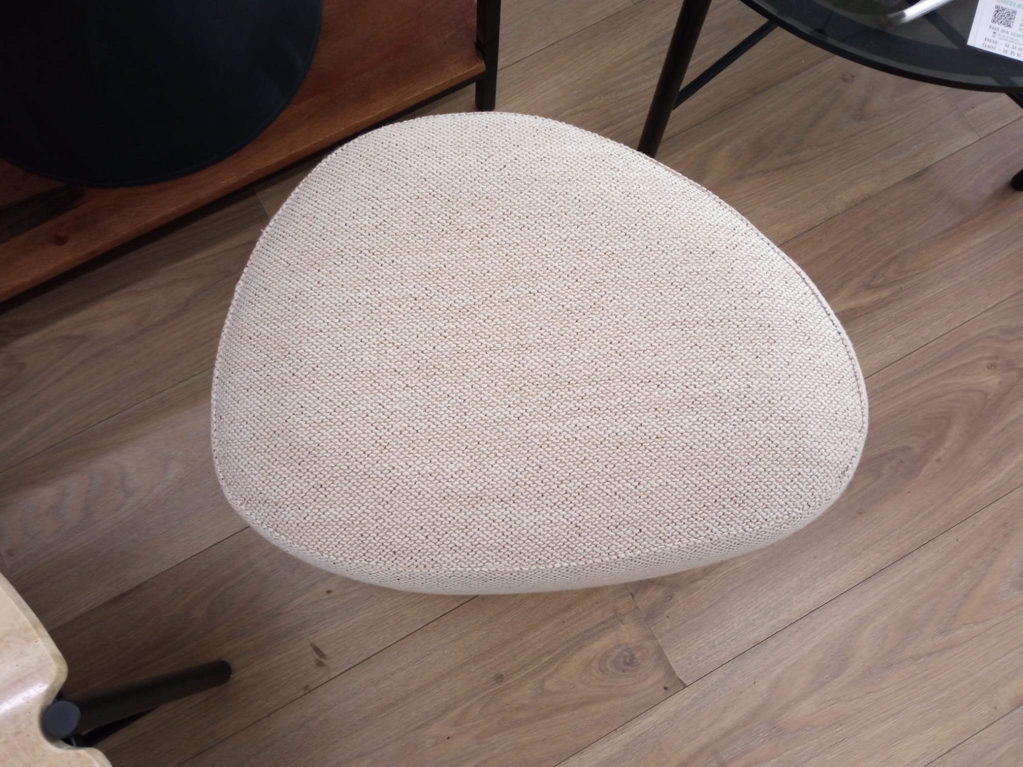 Pouf ENZO Tweed gris – Image 4