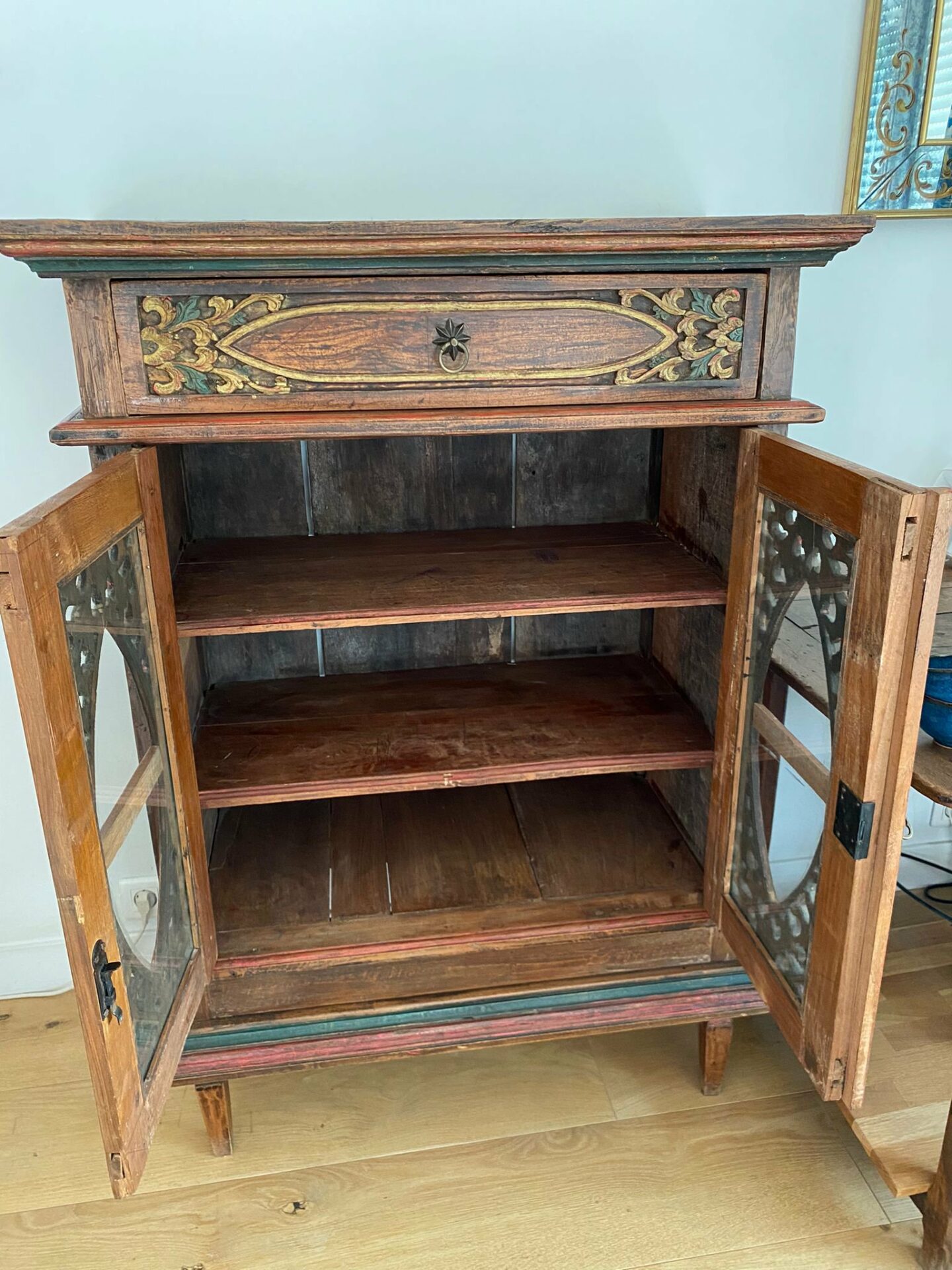 vaisselier/meuble de rangement ancien en bois – Image 3