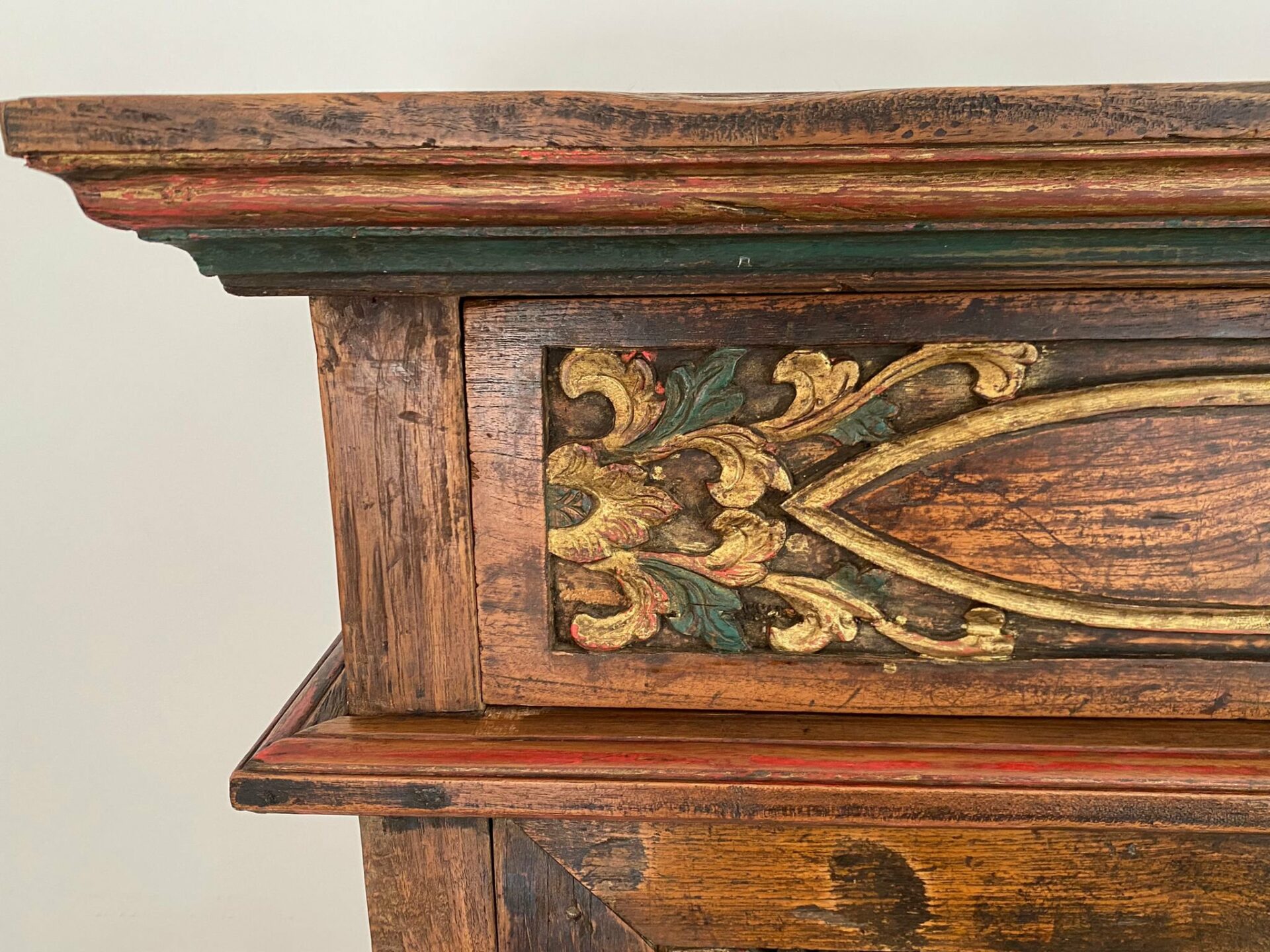 vaisselier/meuble de rangement ancien en bois – Image 5