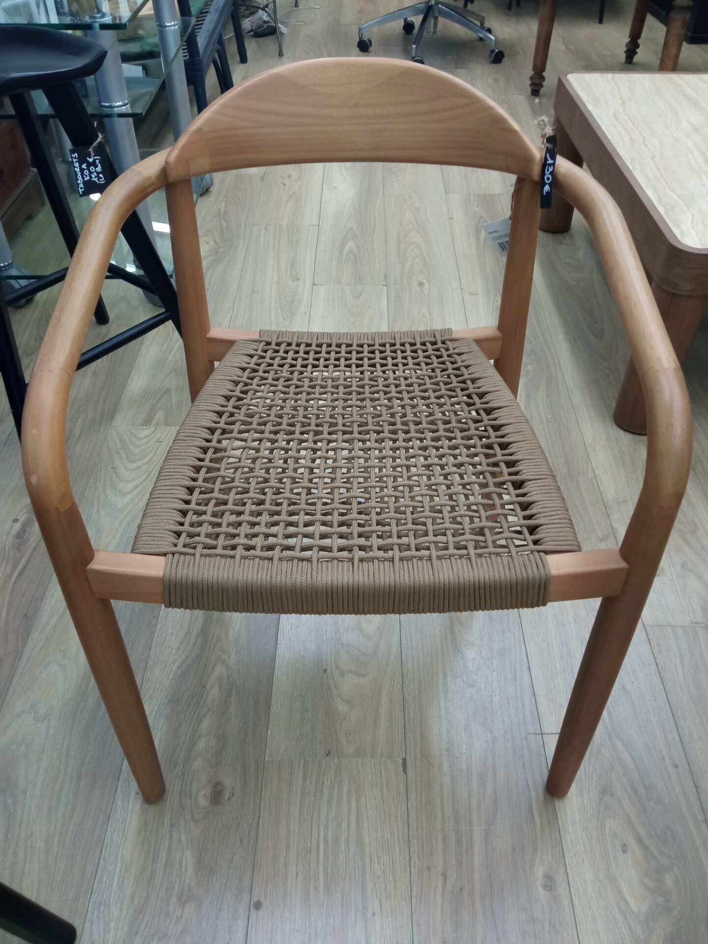 Chaise Nans en eucalyptus effet teck – Image 3