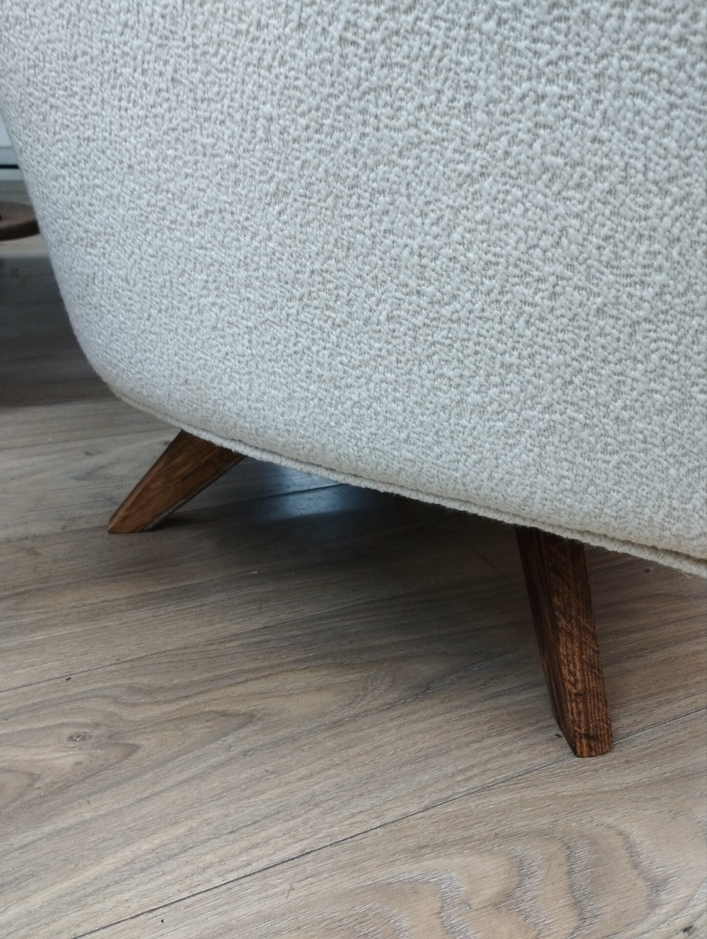 Fauteuil Golden Gun bouclette blanc – Image 4