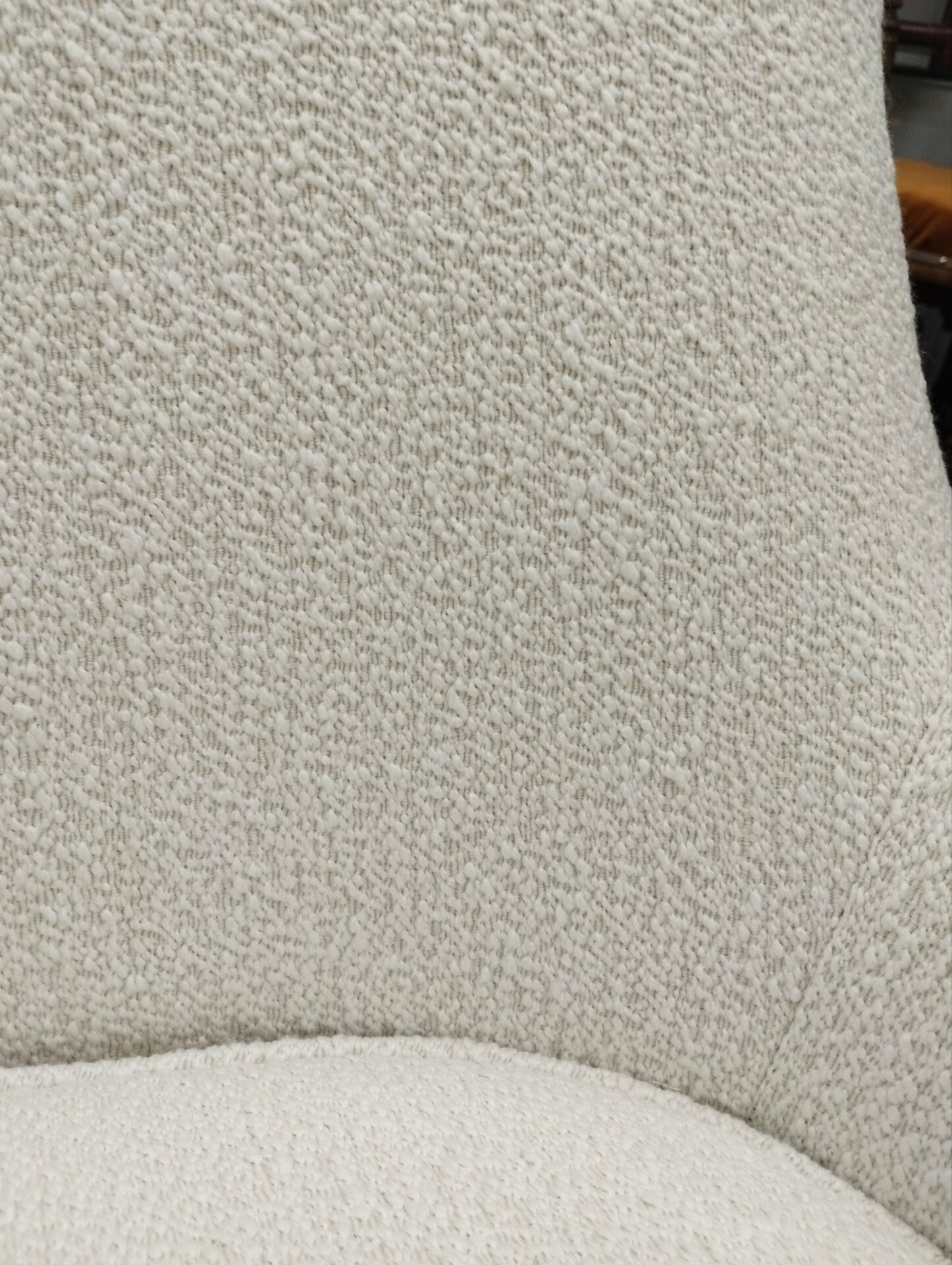 Fauteuil Golden Gun bouclette blanc – Image 5