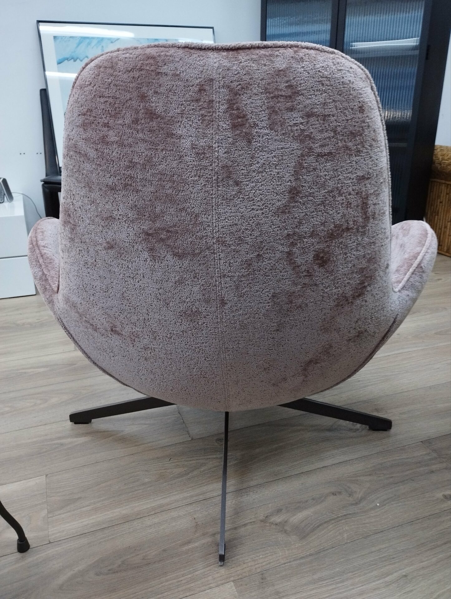 Fauteuil Queen Calicosy rose vieilli – Image 4