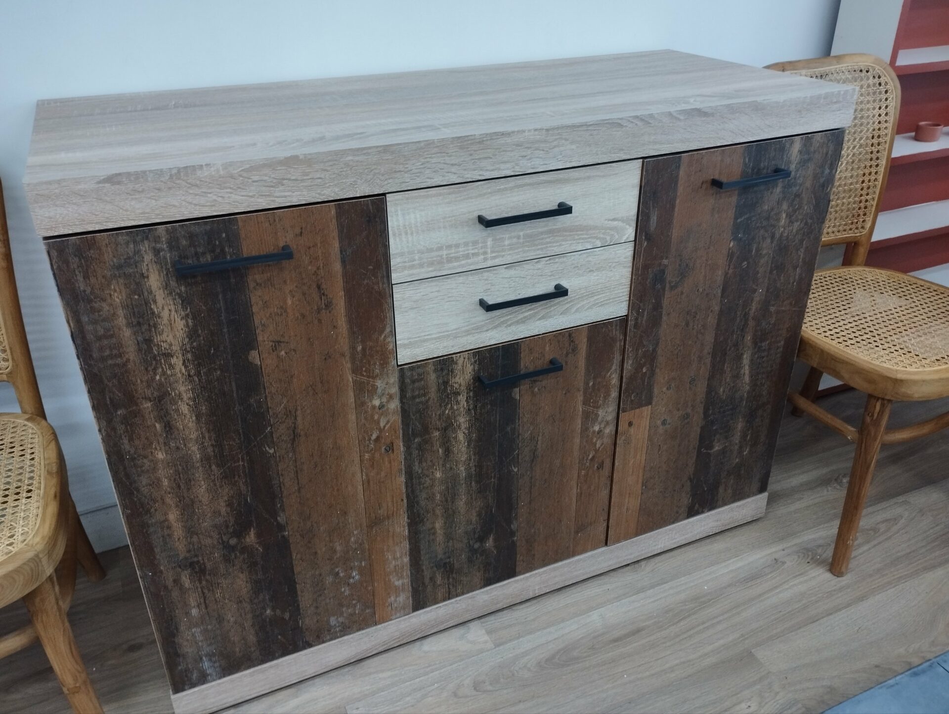 Buffet meuble de rangement 3 portes – Image 3