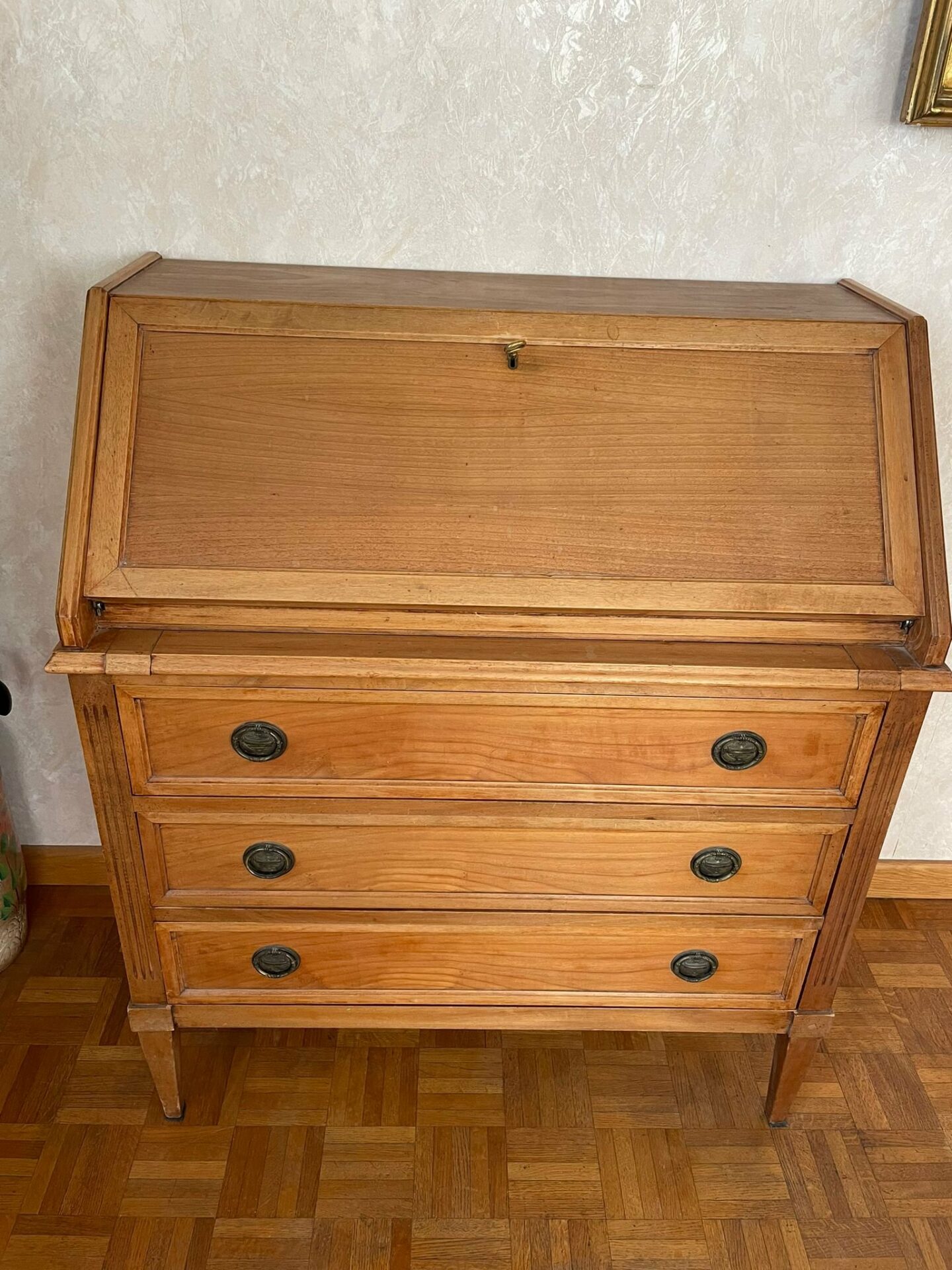 Secrétaire ancien en bois – Image 2