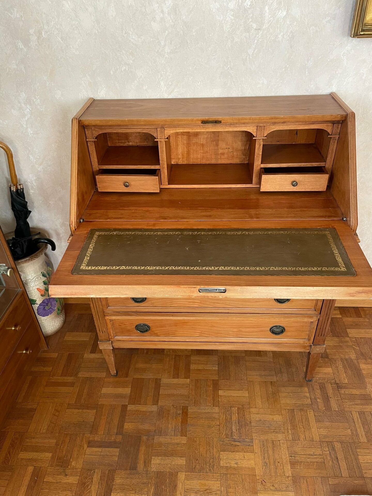 Secrétaire ancien en bois – Image 4