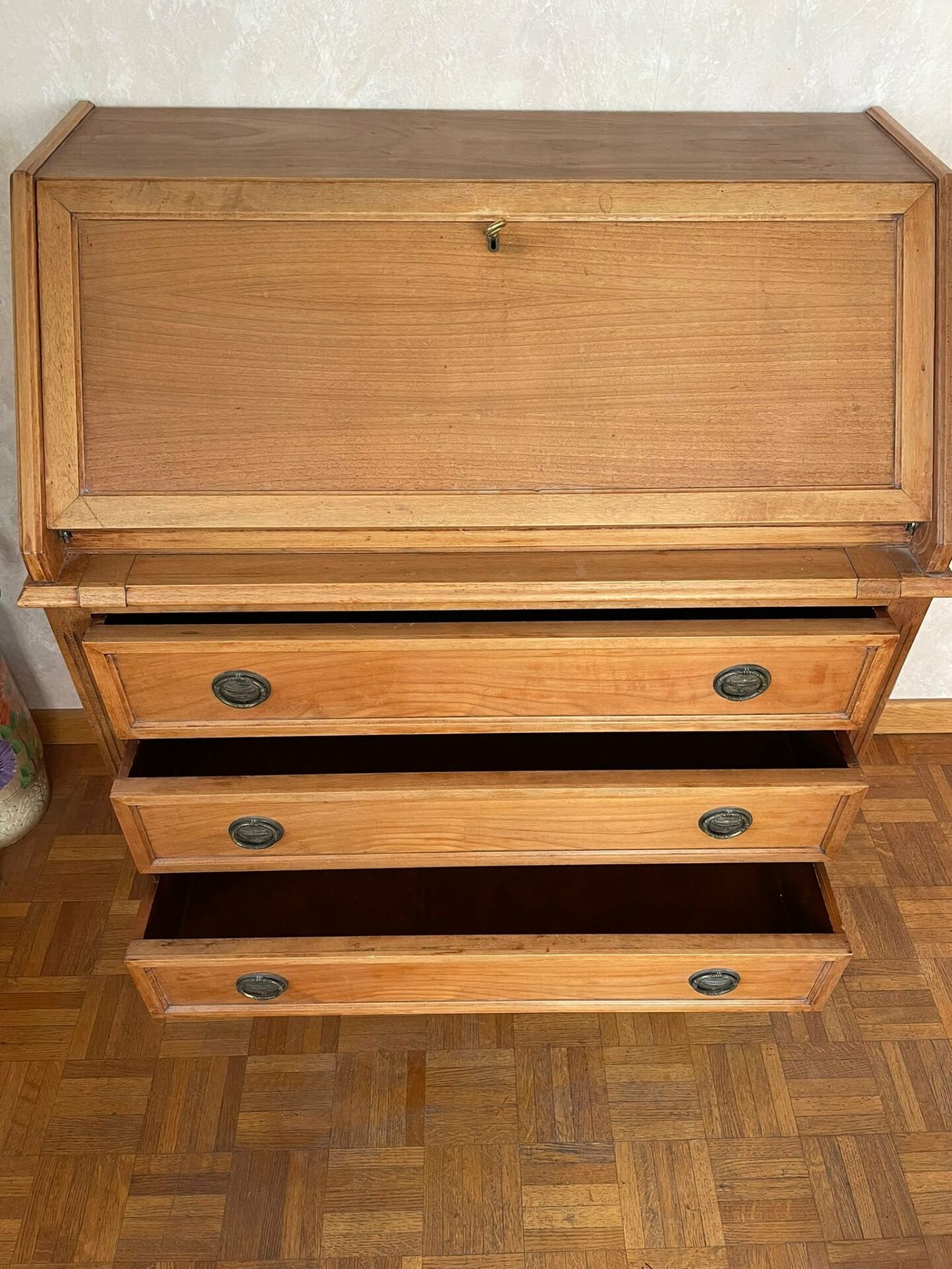 Secrétaire ancien en bois – Image 3