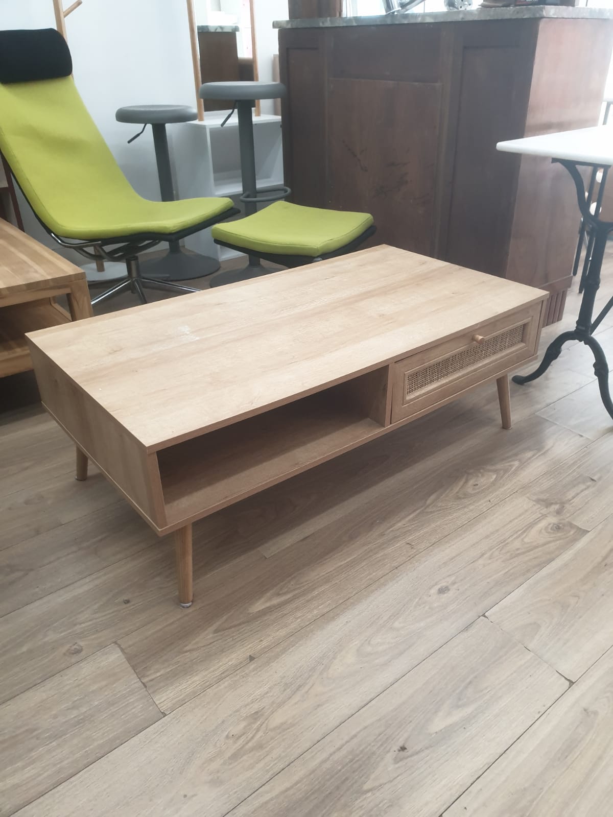 Table basse La Redoute tiroir et canage – Image 5