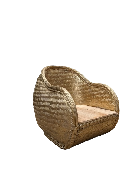 Fauteuil Rotin relooké or