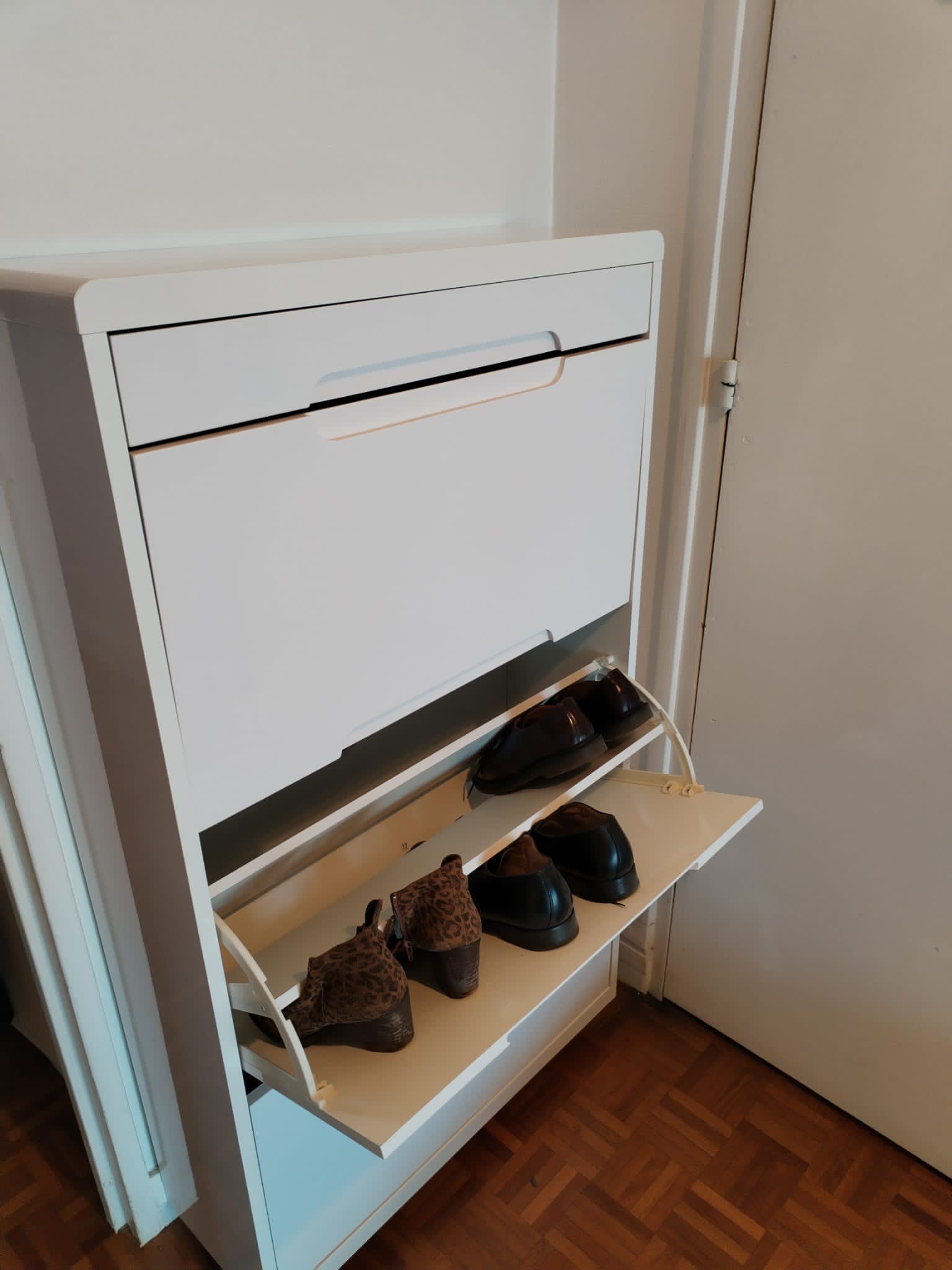Meuble chaussures laqué blanc – Image 2