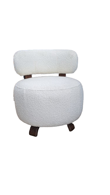Fauteuil PLATON NV GALLERY écru bouclé