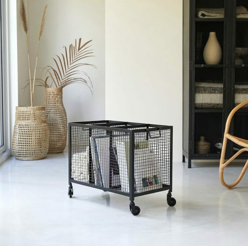Porte revue a roulettes industriel – Image 4