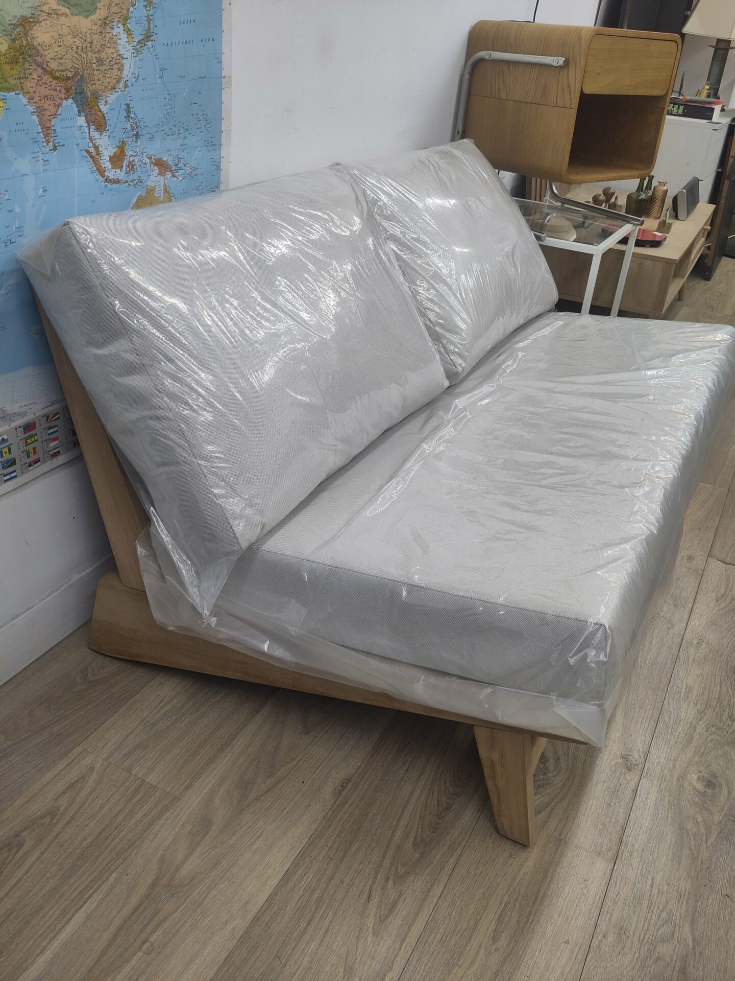 Banquette Olia 2 places en teck massif – Image 3