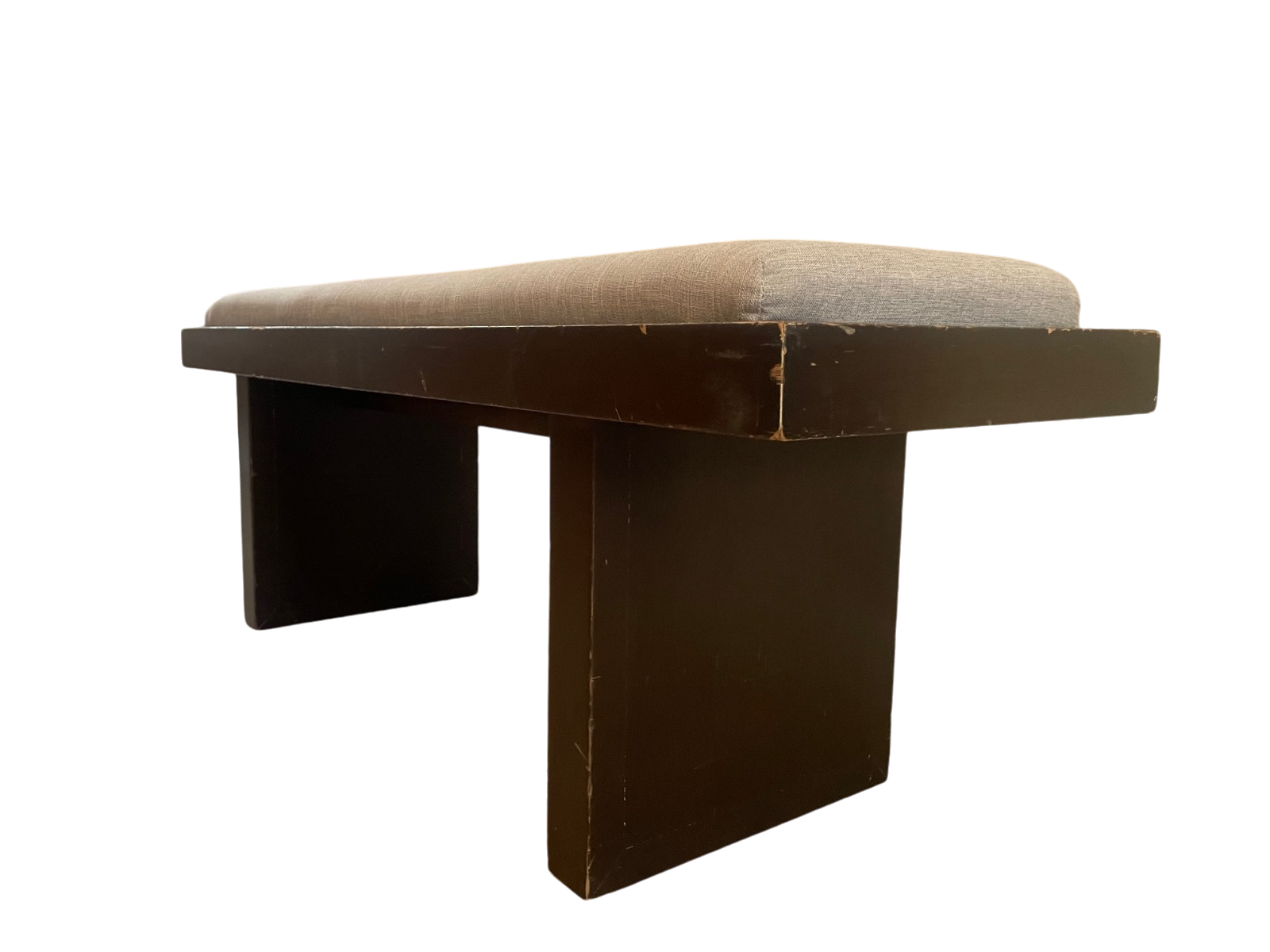 Banc en bois et coussin intégré