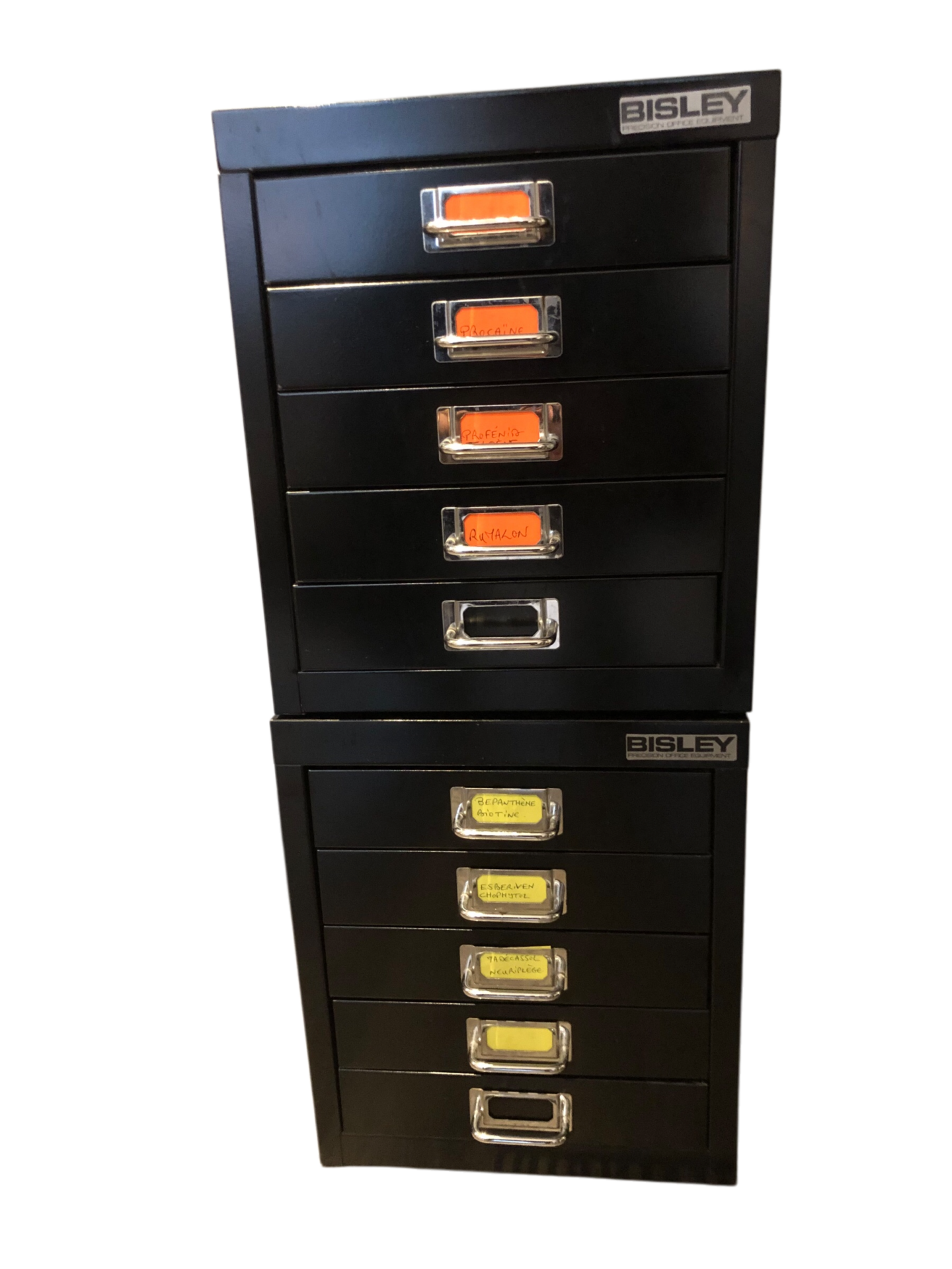 Caisson de bureau BISLEY en métal noir
