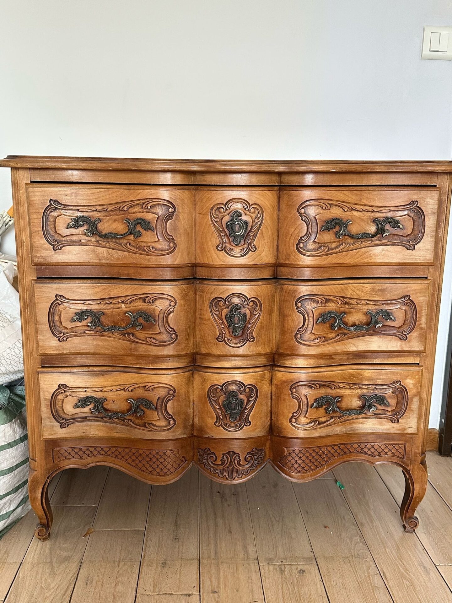 Commode 19eme avec son plateau en marbre – Image 3