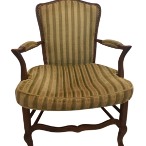 2 Fauteuils Bois en velours vert