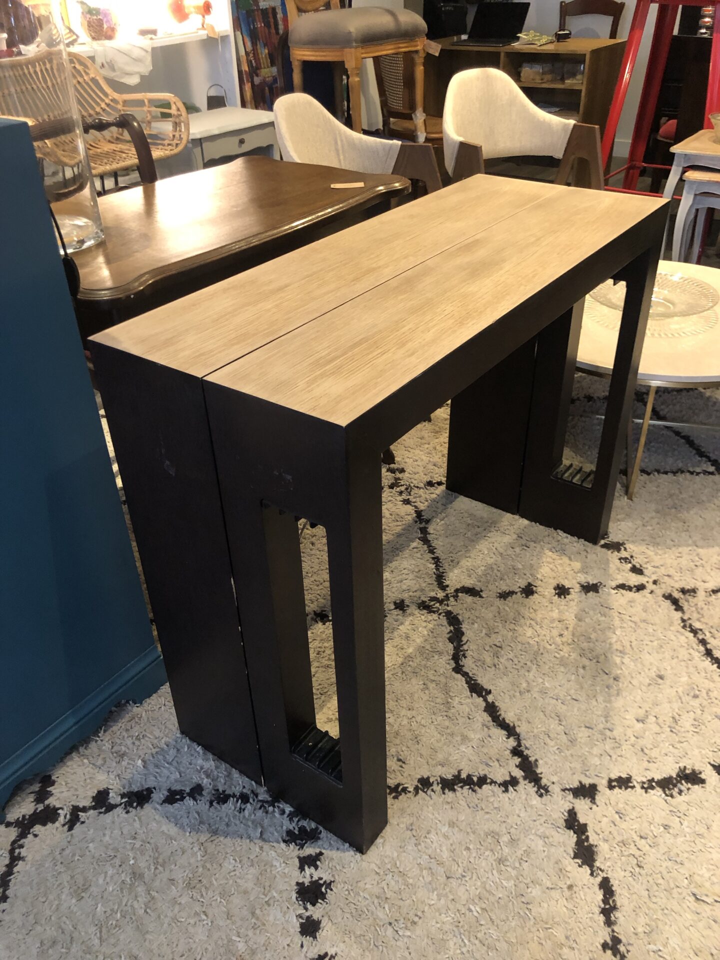 Console | Table extensible avec 4 rallonges 40 cm à 224 cm – Image 4