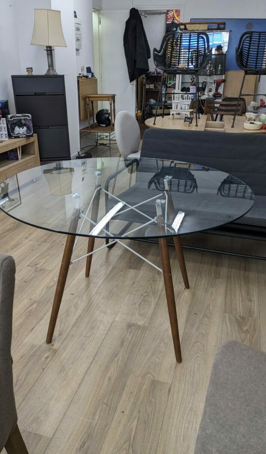 Table scandinave 120cm en verre – Image 2