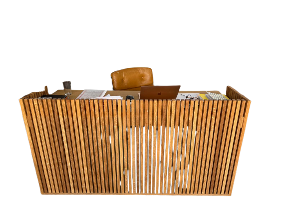 Bureau en bois moderne style "accueil"