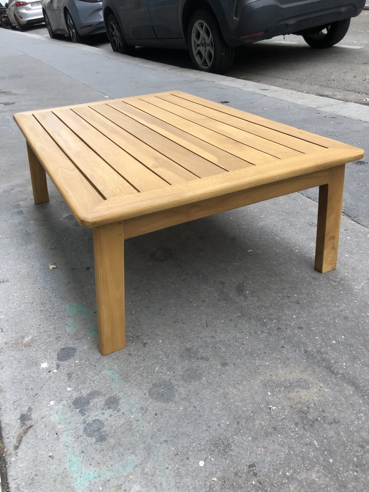 Table basse rectangulaire indoor et outdoor en teck – Image 4