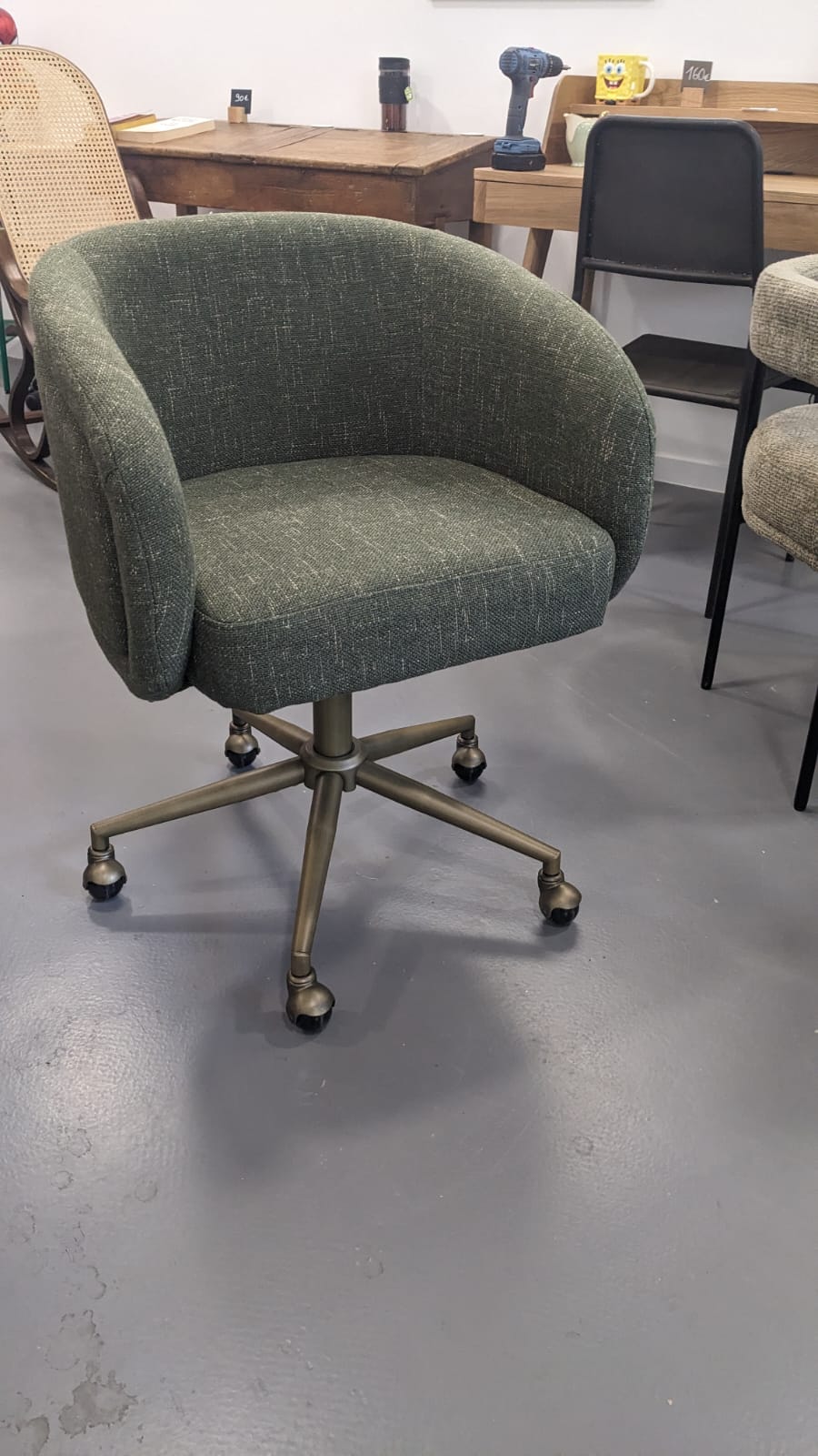 Fauteuil de bureau à vert cactus VOLTA – Image 3