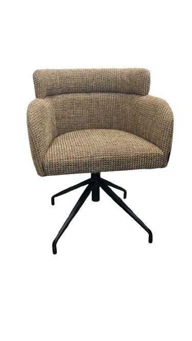 Chaise de bureau BARON tweed jaune Miami