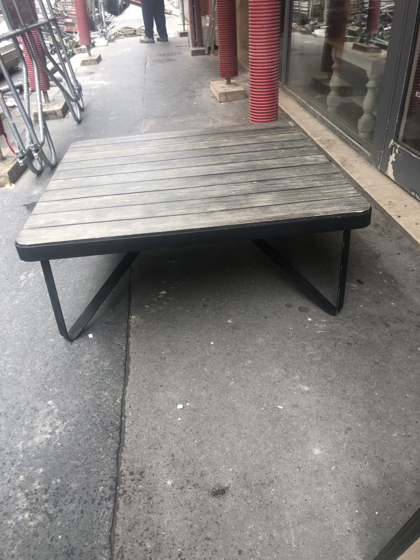 Table basse fer et bois – Image 2