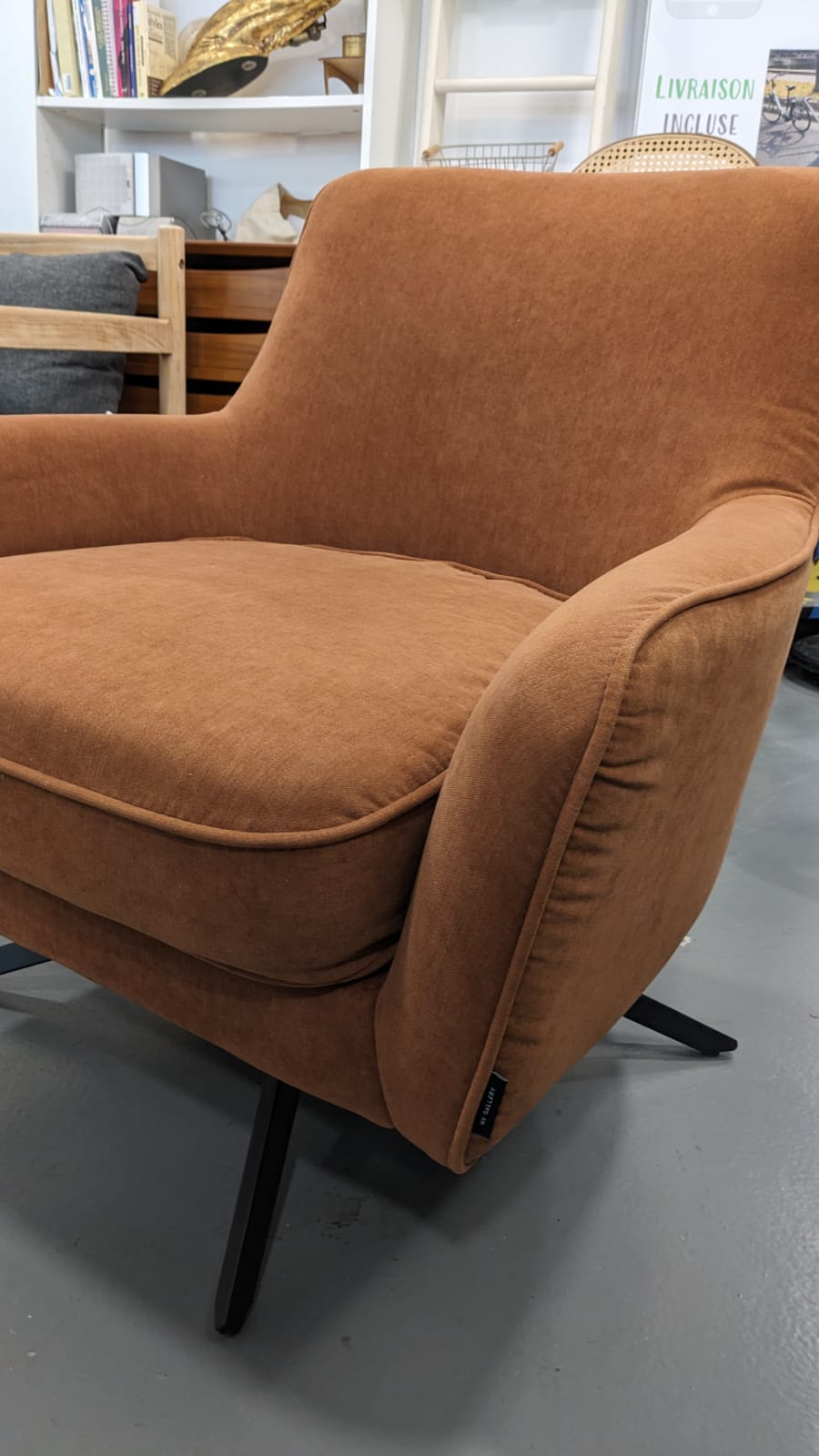Fauteuil GOLDEN GUN Terra Cotta – Image 3