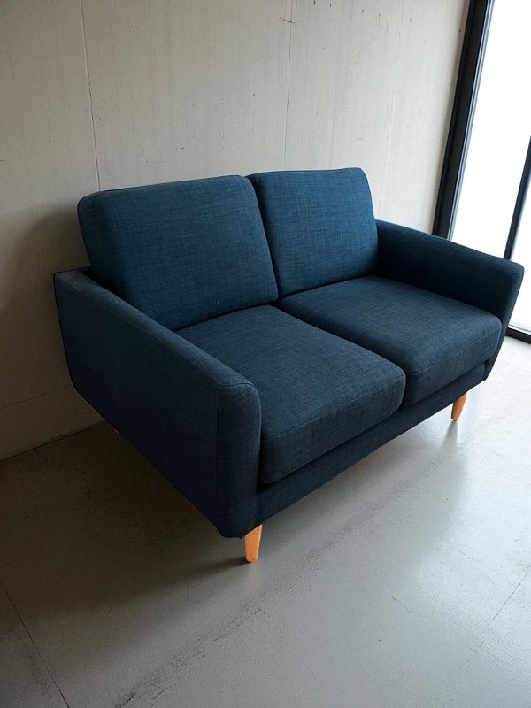 Canapé 2 places bleu La Redoute – Image 3