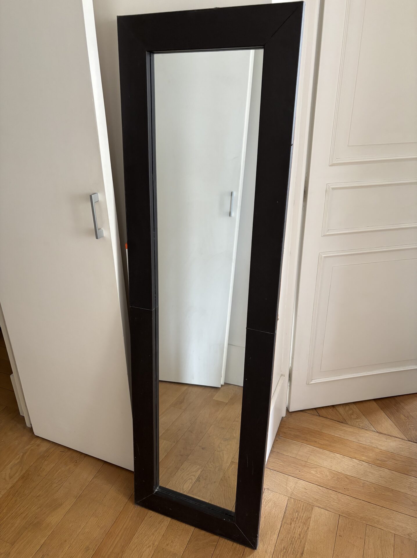 Miroir mural ou à poser vertical ou horizontal cuir – Image 2