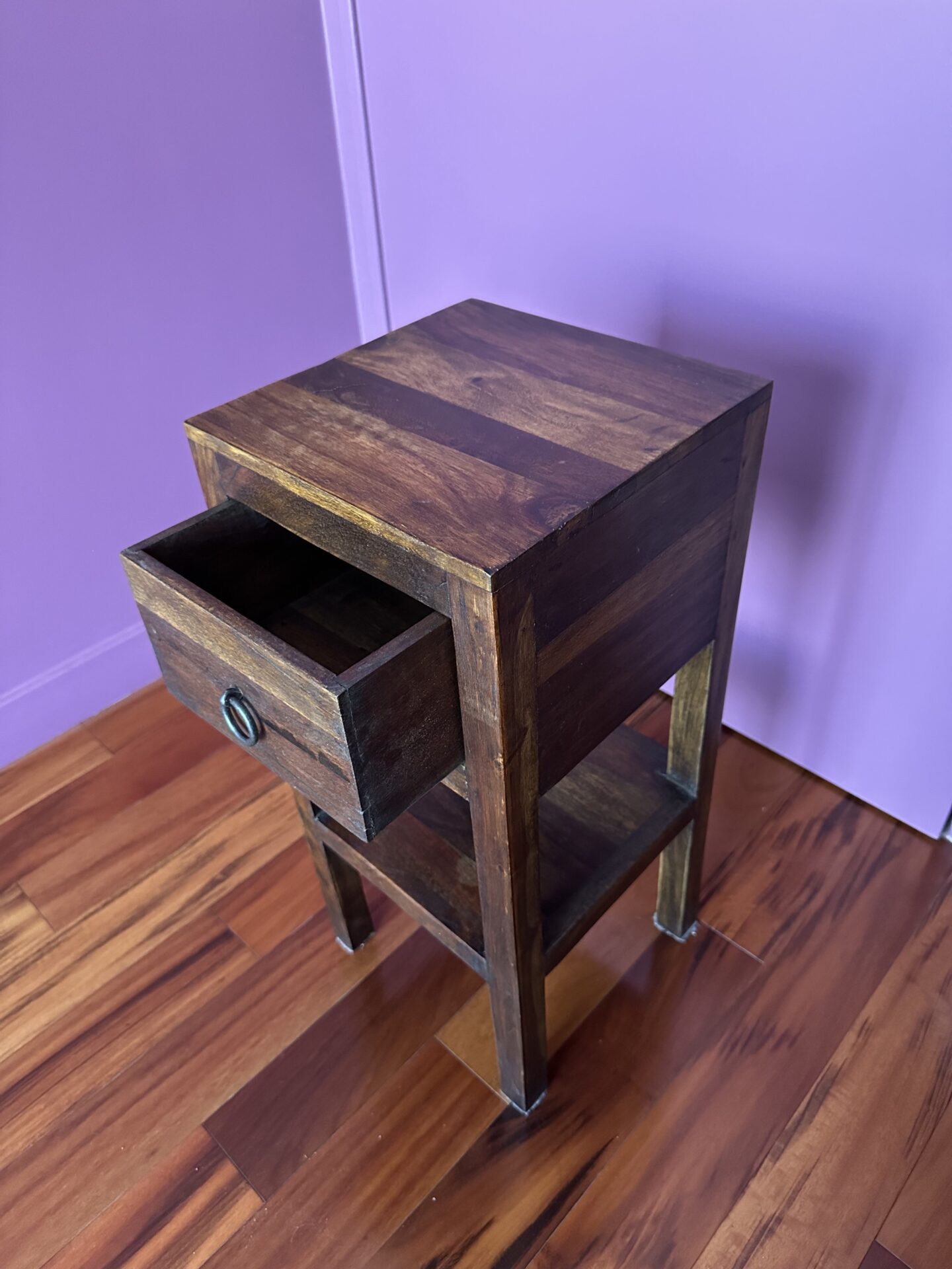 Paire de tables de chevet bois massif – Image 3