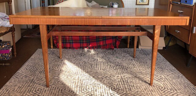 Table rectangulaire extensible vintage – Image 4