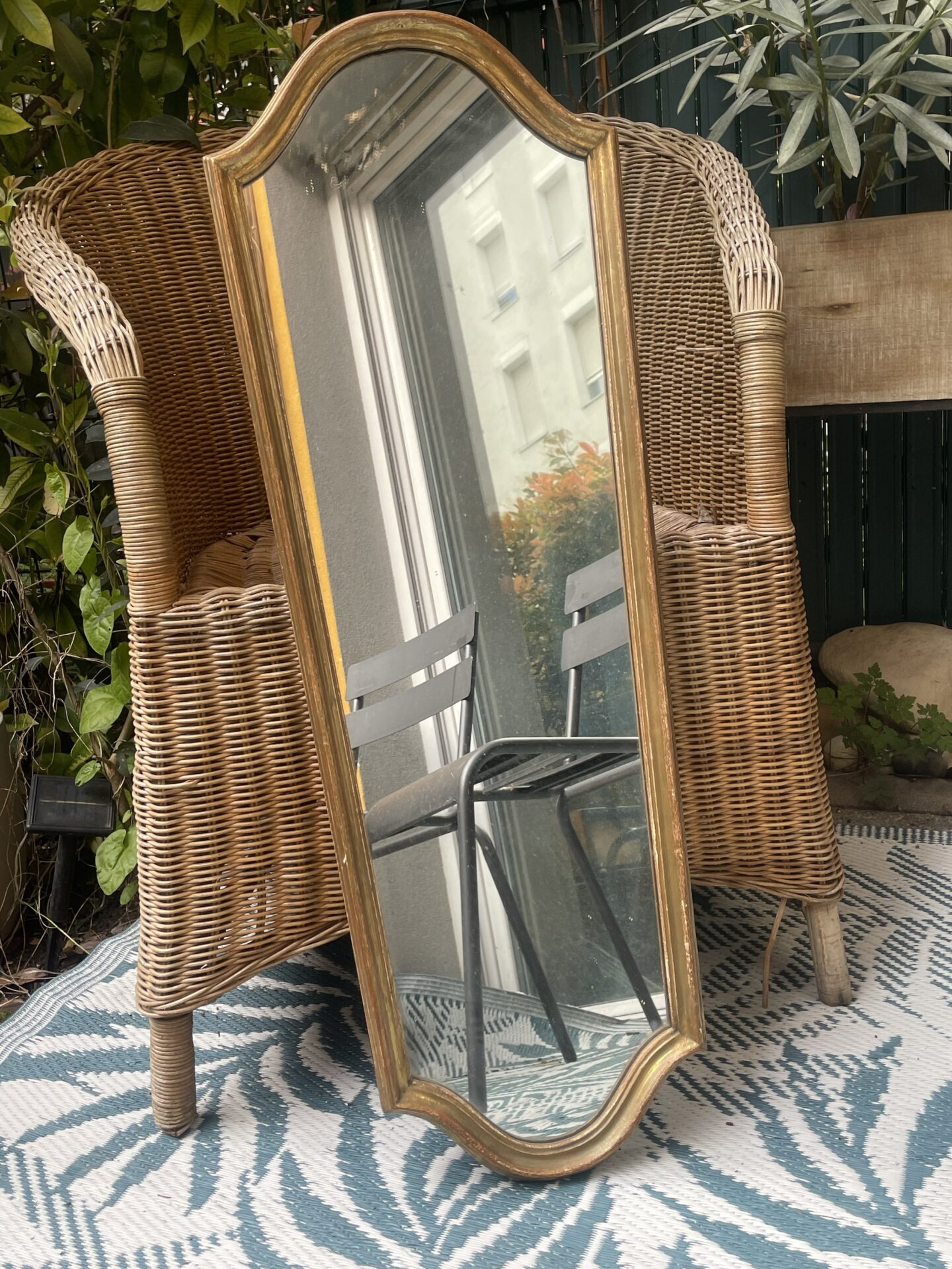 miroir vertical doré – Image 9