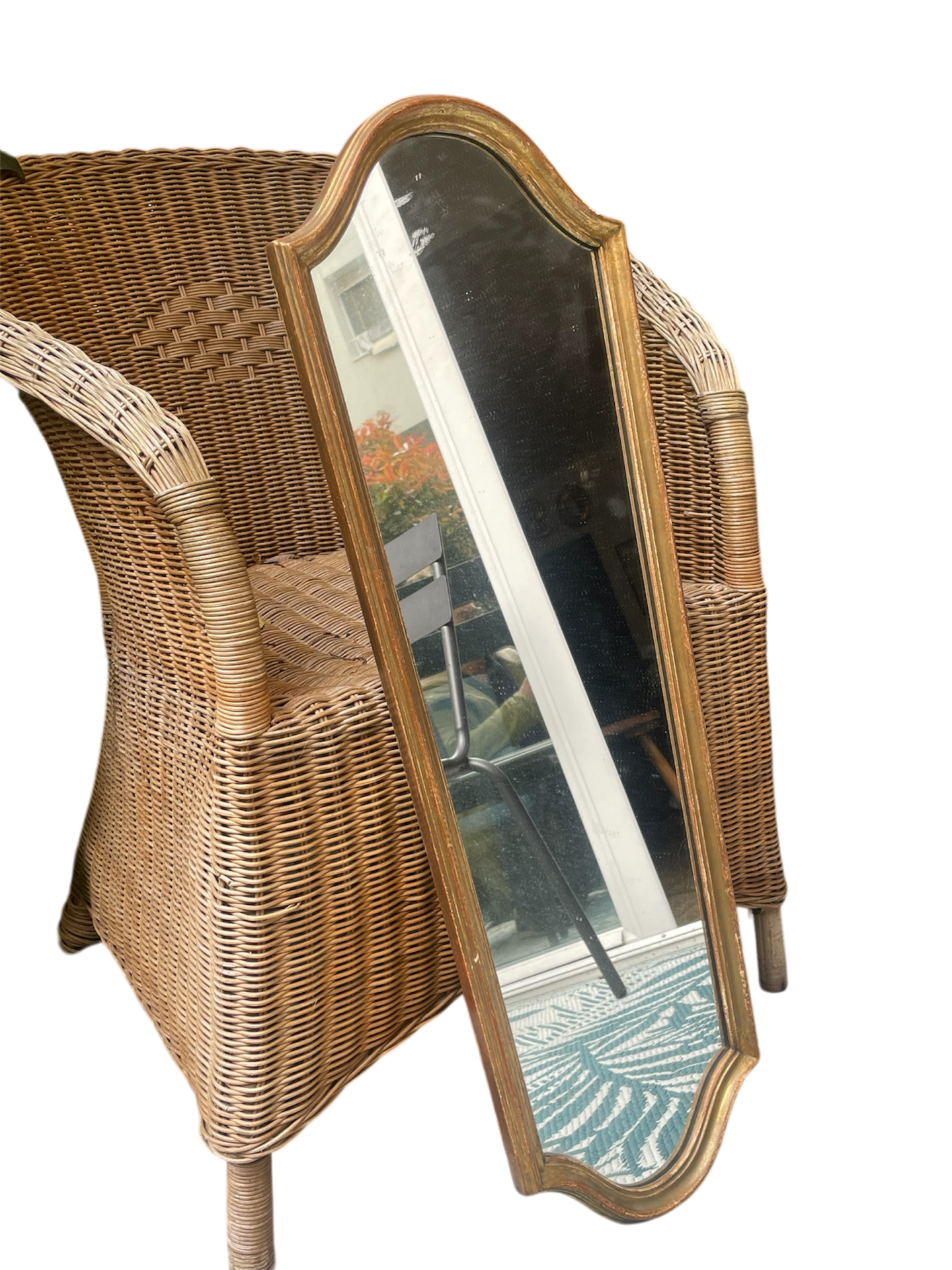 miroir vertical doré – Image 3