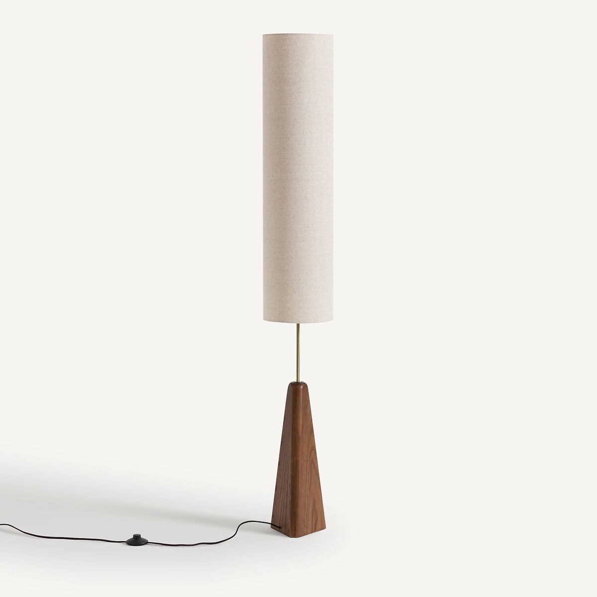 Lampadaire chêne massif teinté noyer, Nestwood – Image 2