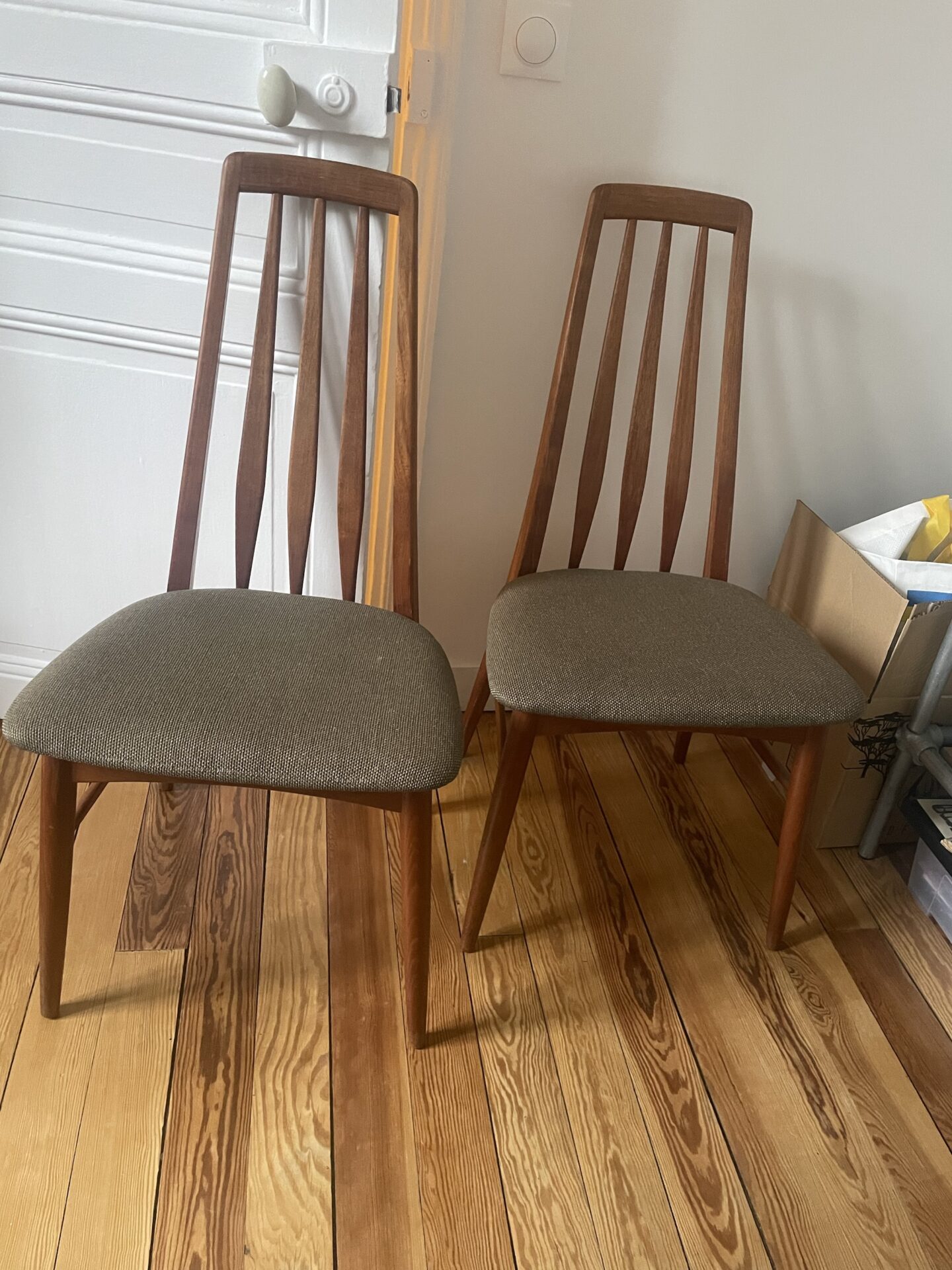 2 chaises Eva chair de Niel Koefoed années 60 – Image 6