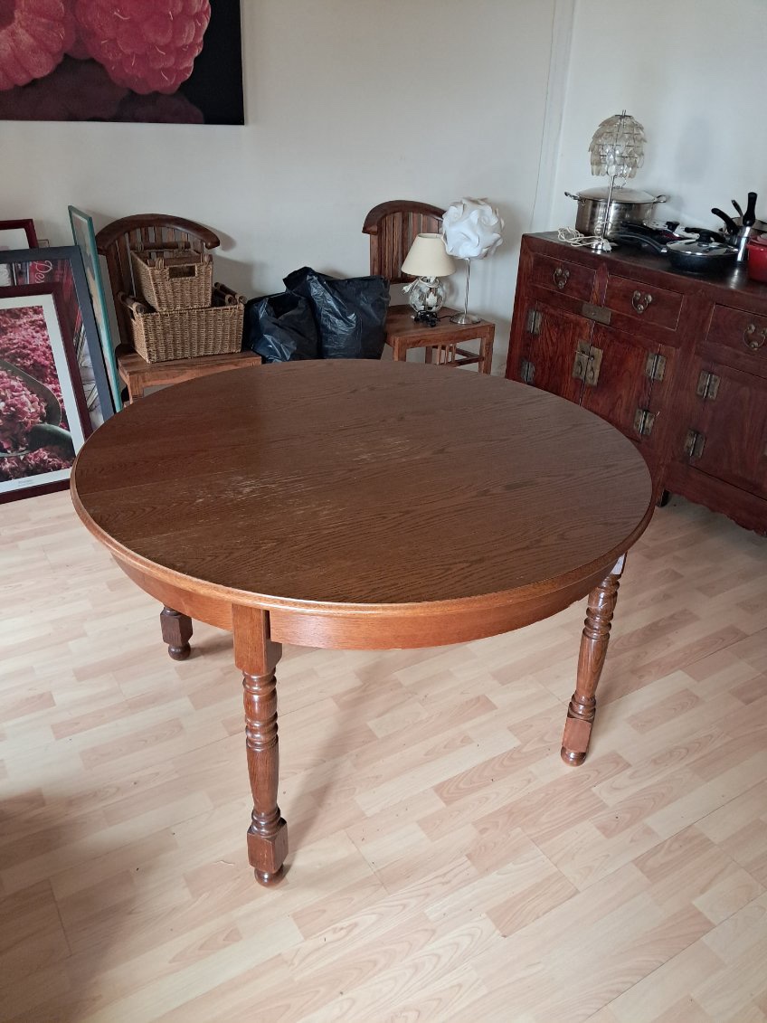 Table de salle à manger extensible avec rallonge intégrée (papillon) – Image 2