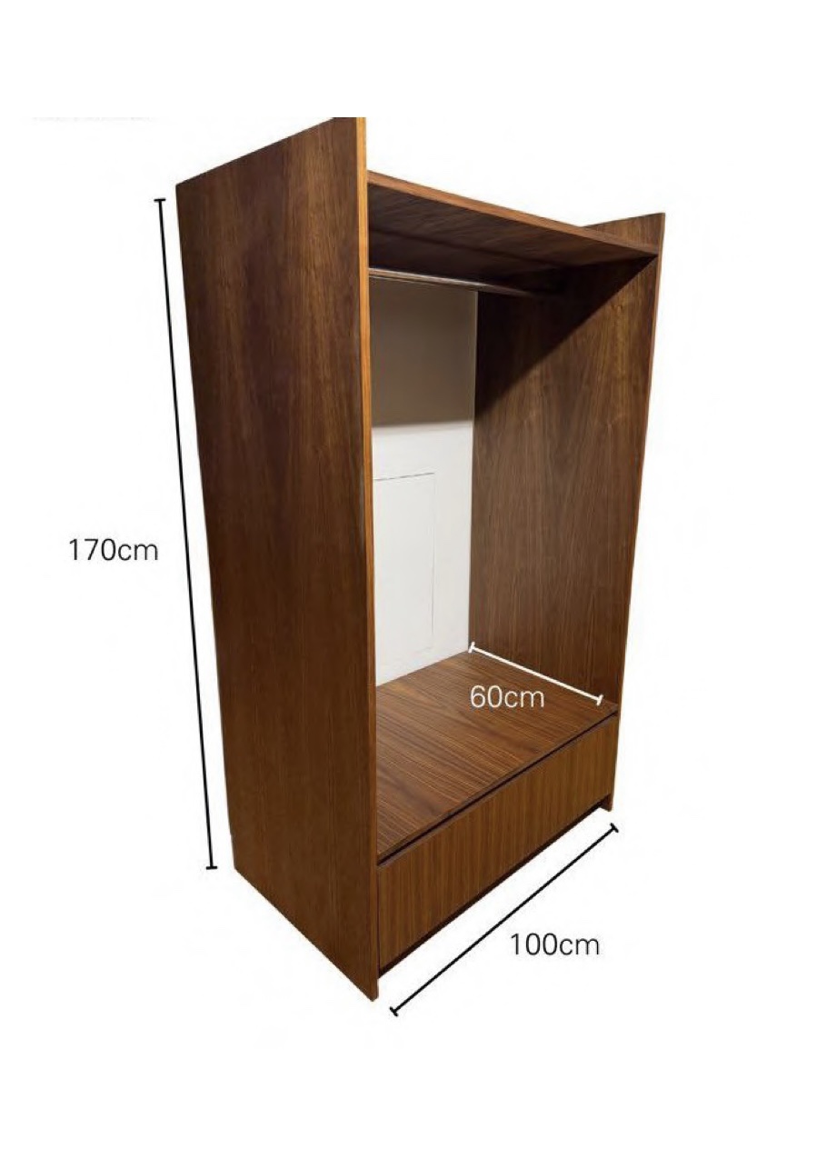 Portants de boutique en bois sur mesure : 2 tailles possibles
