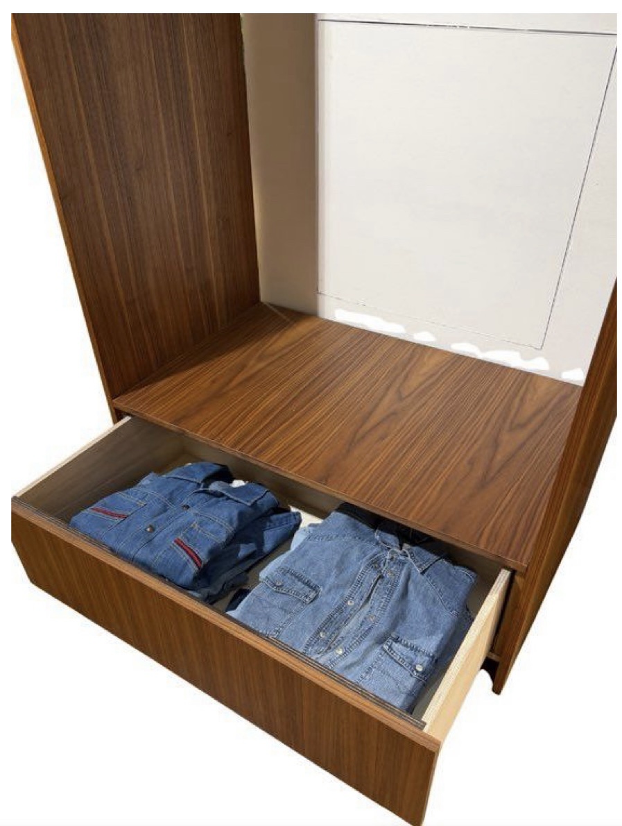 Portants de boutique en bois sur mesure : 2 tailles possibles – Image 4