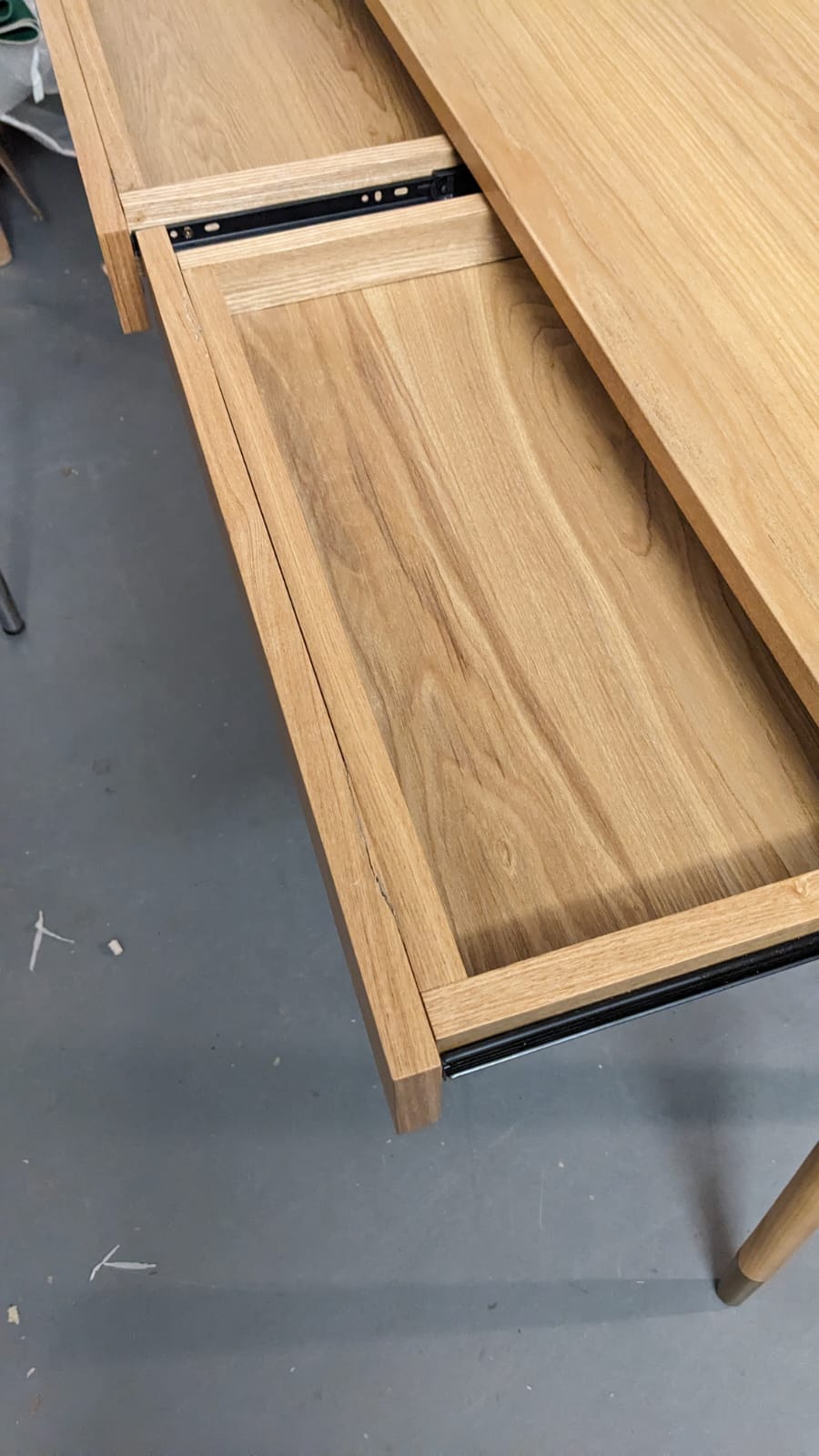 Bureau, Bois naturel & métal doré VINYLE – Image 6