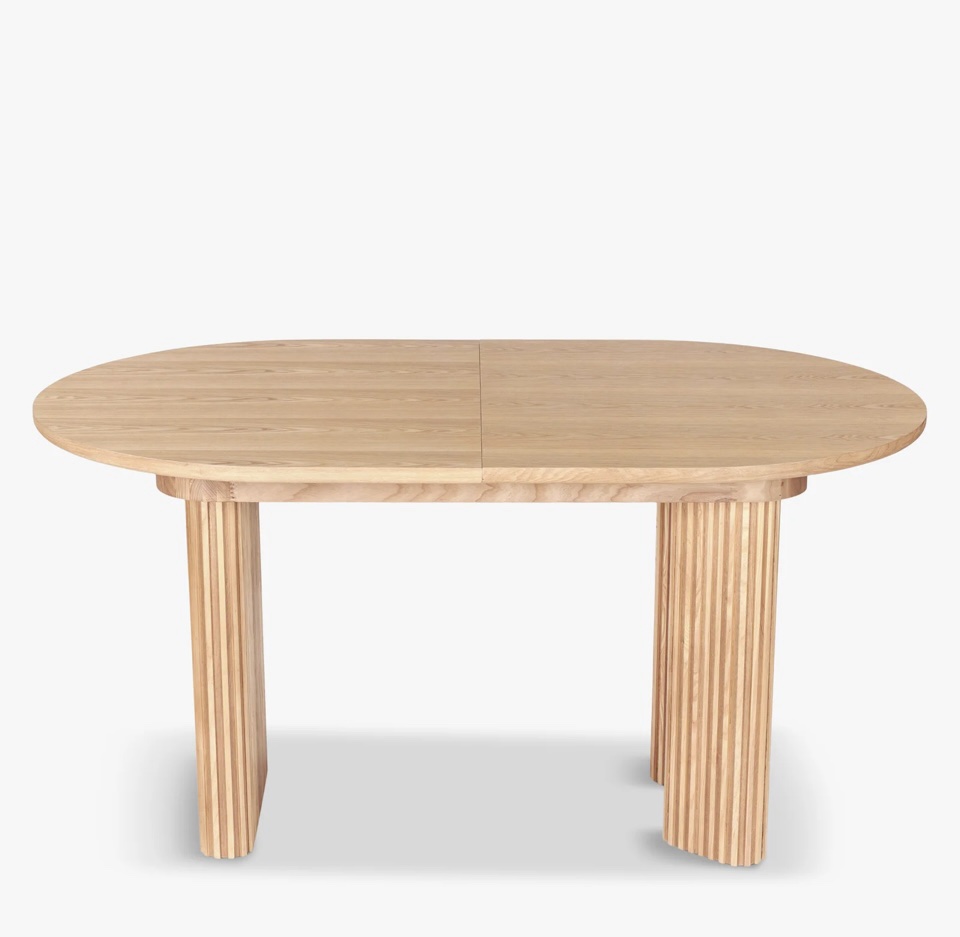 Table à manger extensible ADRIANO 4-8 personnes en frêne – Image 15