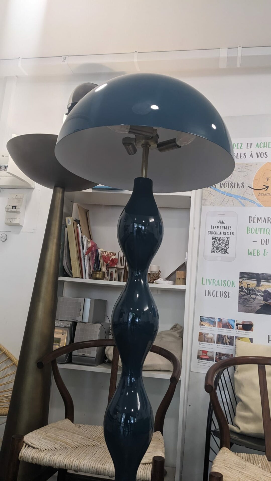 Powers Lampadaire, Bleu pétrole – Image 4