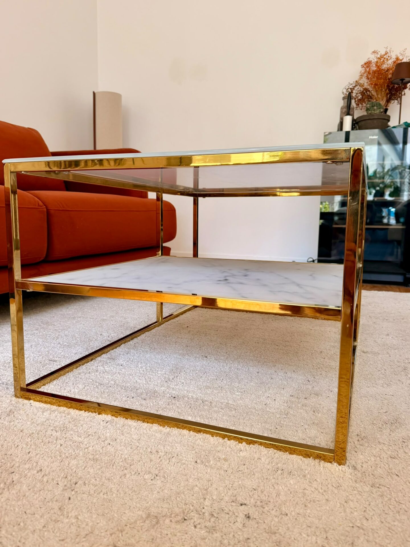 Table basse ACTONA Alisma dorée (Art déco) – Image 7